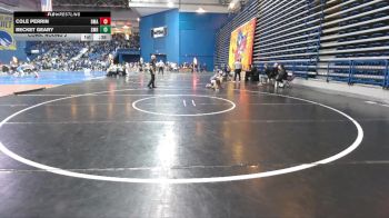 120 lbs Cons. Round 2 - Becket Geary, St Mary Ryken vs Cole Perrin, Delaware Military Academy