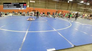 43 kg Rr Rnd 2 - Hailey Struble, PA West 1 - GK8E vs Sydney Daxberger, New England Trappers Red - GK8E