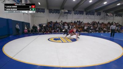 161 lbs Champ. Round 2 - Leon Bleess, Junipero Serra vs Lucas Jones, Liberty