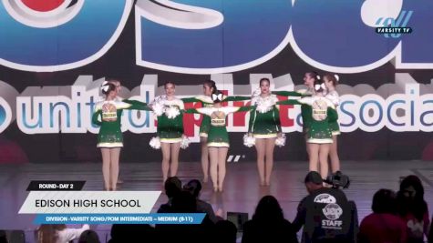 Edison High School - Varsity Song/Pom Intermediate -- Medium (8-11) [2023 Varsity Song/Pom Intermediate -- Medium (8-11) Day 2] 2023 USA Spirit & Junior Nationals/Collegiate Championships