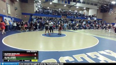 190lbs Cons. Round 5 - Aleyah Barajas, Sunnyside (Girls) vs Elyse Leger, Chief Sealth (Girls)