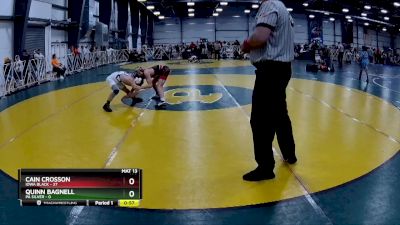 100 lbs Rd# 8- 12:30pm Saturday Final Pool - Cain Crosson, Iowa Black vs Quinn Bagnell, PA Silver