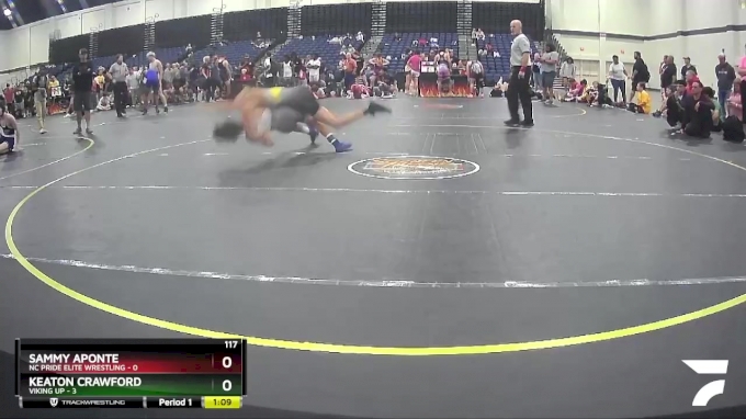 117 lbs Round 3 (4 Team) - Sammy Aponte, NC Pride Elite Wrestling vs ...