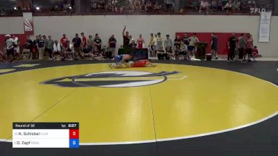 70 kg Round Of 32 - Kyle Schickel, Clarion RTC vs Doug Zapf, Pennsylvania RTC