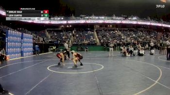 3A 106 lbs 5th Place Match - Emilio Diaz, South Rowan High School vs Levi Curtis, Pisgah High School