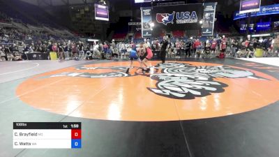 106 lbs Cons 64 #2 - Caden Brayfield, MO vs Casey Watts, WA