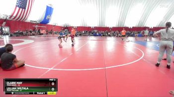 110 lbs Round 3 (6 Team) - Claire May, Team Gold vs Lillian Wiltala, Team Yellow