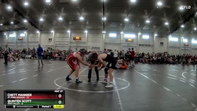 215 lbs Round 1 (6 Team) - Chett Mannier, St. Paris Graham vs Quinten Scott, Ohio Valley