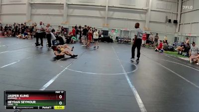 96 lbs Finals (2 Team) - Heydan Seymour, CRWC vs Jasper Kling, Hammers