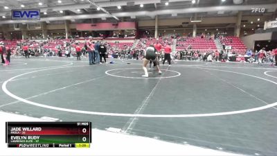 136 lbs 3rd Place Match - Evelyn Rudy, Lawrence Elite vs Jade Willard, Paola