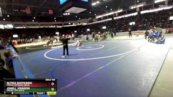 Girls 105 lbs Cons. Round 2 - Alyssa Raymundo, Thomas Jefferson (Girls) vs Jonell Johnson, Federal Way (Girls)