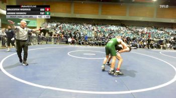 150 lbs Round Of 16 - Braxston Widrikis, Grandview vs Arseni Kikiniou, Poway