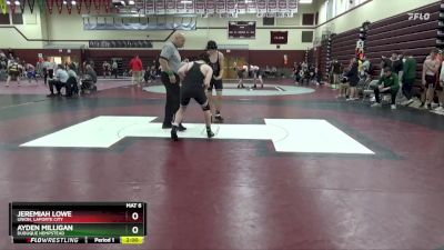 JV-37 lbs Cons. Semi - Jeremiah Lowe, Union, LaPorte City vs Ayden Milligan, Dubuque Hempstead