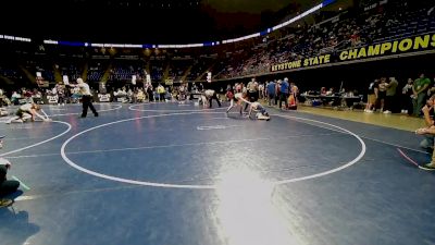 132 lbs Quarterfinal - Gage Hutchison, James Buchanan vs Olympic Serrao, Fox Chapel