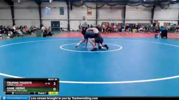 184 lbs Cons. Semi - Truman Thuente, Cornell College vs Hank Gierke, Wisconsin-Eau Claire