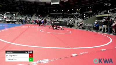 67 lbs Semifinal - William Angline, Pin-King All Stars vs Jax Patten, Bristow Youth Wrestling