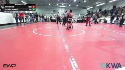131-HWT lbs Rr Rnd 3 - McCoy Lee, Verdigris Youth Wrestling vs Izaak Carrillo, Grove Takedown Club
