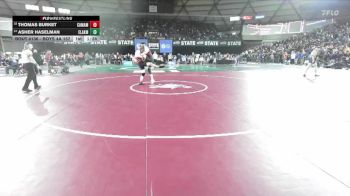 Boys 4A 157 lbs Champ. Round 1 - Thomas Burket, Camas vs Asher Haselman, Eastlake