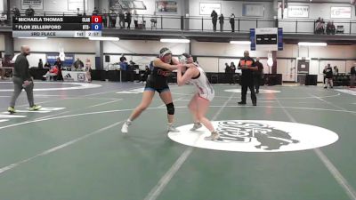 165 lbs 3rd Place - Michaela Thomas, Clarence vs Flor Zellerford, BTS- Edward R. Murrow