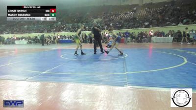 76 lbs Consi Of 8 #1 - Cinch Turner, Bristow vs Mason Coleman, MacArthur Wrestling