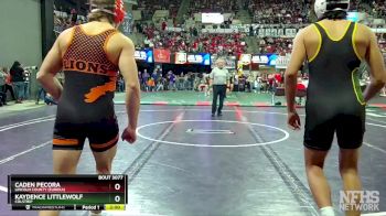 Champ. Round 1 - Caden Pecora, Lincoln County (Eureka) vs Kaydence Littlewolf, Colstrip