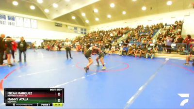 92 lbs Quarterfinal - Micah Marquez, 951 Wrestling Club vs Manny Ayala, Redwave