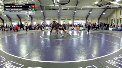 133 lbs Cons. Round 2 - Preston Chandler, Point Park vs Wyatt Hostuttler, West Liberty