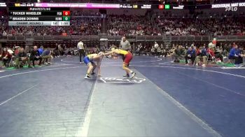 2A-157 lbs Champ. Round 2 - Braden Downs, Humboldt vs Tucker Wheeler, PCM, Monroe