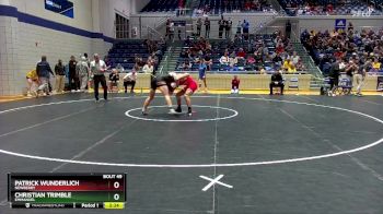 165 lbs Quarterfinal - Patrick Wunderlich, Newberry vs Christian Trimble, Emmanuel