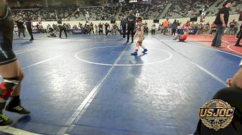 60 lbs Consi Of 8 #1 - Axel Gregory, Tulsa Blue T Panthers vs Kash Knapski, Kingfisher YellowJackets