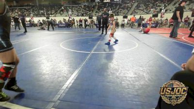 60 lbs Consi Of 8 #1 - Axel Gregory, Tulsa Blue T Panthers vs Kash Knapski, Kingfisher YellowJackets