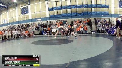 157 lbs Quarters & Wb (16 Team) - Aiden Miller, Columbus East vs Hunter Fender, Bloomington South