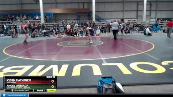 100 lbs Quarterfinal - Angel Arteaga, East Minico Middle School vs Kysen Mackenzie, Fruitland