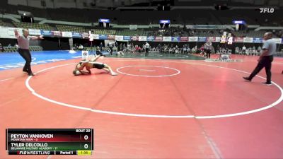 120 lbs Semis & Wb (16 Team) - Tyler Delcollo, Delaware Military Academy vs Peyton VanHoven, Mountain View