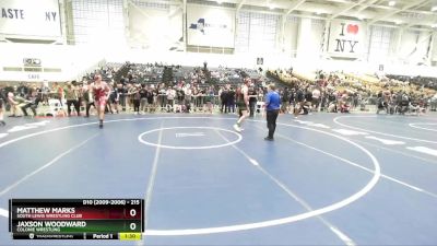 215 lbs Champ. Round 2 - Jaxson Woodward, Colonie Wrestling vs Matthew Marks, South Lewis Wrestling Club