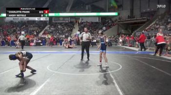 85 lbs Round 2 - Charlotte Frank, Scott City Takedown Club vs Avery Rettele, Sabetha Kids