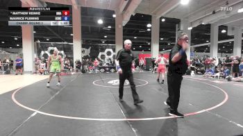 Masters B FS - 88 lbs Champ. Round 2 - Matthew Reinke, MWC Wrestling Academy vs Maurice Fleming, Blue Claw Wrestling Club