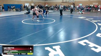 130lbs Cons. Round 5 - Lily Freytag, Orting (Girls) vs Hailey Carswell, Monroe (Girls)