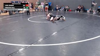 90 lbs 5th Place Match - Preston Hall, Sublime Wrestling Academy vs Jude Zender, Team Real Life Wrestling