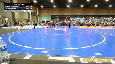 200 lbs Quarterfinal - Justice Edmiston, West Albany Mat Club vs Adan Castillo, Clovis
