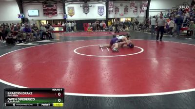 157 lbs Round 1 - Braedyn Drake, Muscatine vs Owen Difederico, Burlington