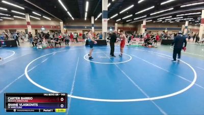 149 lbs Semifinal - Carter Barrio, ReZults Wrestling vs Shane Vlaskovits, 3F Wrestling