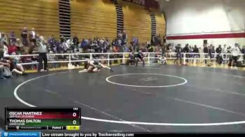 132 lbs Quarterfinal - Thomas Dalton, Green River vs Oscar Martinez, Greybull/Riverside