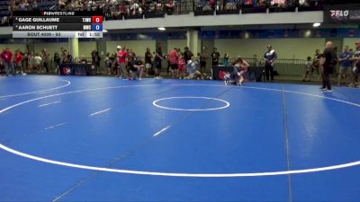 93 lbs Quarters - Gage Guillaume, Team Jeff Wrestling Club vs Aaron Schuett, MWC Wrestling Academy
