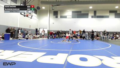 89 lbs Semifinal - Saige Brown, Moore Middle vs Blossom Duncan, Muskogee