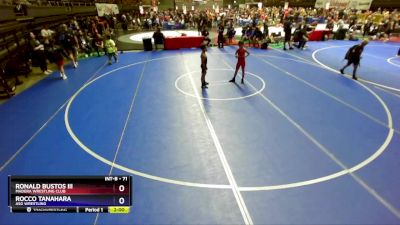 71 lbs Semifinal - Ronald Bustos Iii, Madera Wrestling Club vs Rocco Tanahara, ASG WRESTLING