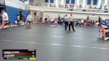 140 lbs Semifinal - Caleb Brux, St. John WC vs Andrew Ramirez, Grindhouse