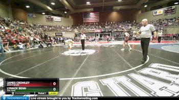 2A 132 lbs Quarterfinal - JAMES CROWLEY, North Sevier vs Lynnox Benn, San Juan