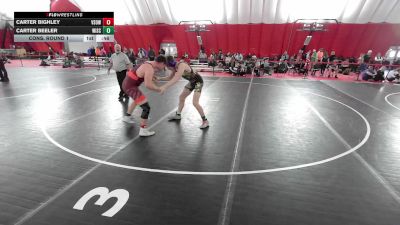USA Junior Boys - 175 lbs Cons. Round 1 - Carter Bighley, Victory School Of Wrestling vs Carter Beeler, Wisconsin
