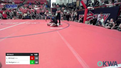 95 lbs Rr Rnd 2 - Logan Whited, Perry Wrestling Academy vs Andreaus Rodgers, Blue Knights